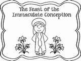 The Feast Of The Immaculate Conception Mini Book And Coloring Pages sketch template