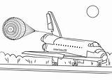 Space Shuttle Coloring Page sketch template