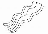 Coloring Bacon Colouring Pages Toast Eggs Color Getcolorings Kids  sketch template