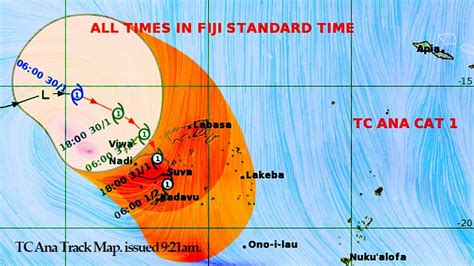 Expect damaging winds from later this afternoon as Cyclone Ana moves closer