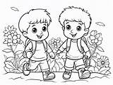 Sharing Is Caring Coloring Page  sketch template