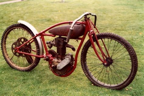 Some of the bikes used on the early dirt tracks