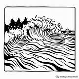 Tsunami Coloring Pages  Free & Printable sketch template