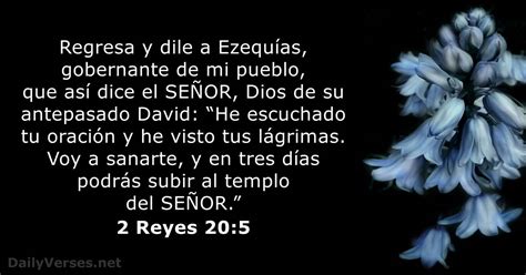 2 Reyes 20:5 - RVR60 - Versículo de la Biblia del día - DailyVerses.net