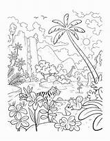 Rainforest Coloring Page sketch template