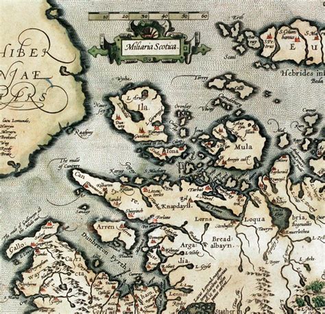 Old Map of Scotland 1602 Sea Monster Vintage Map of Scotland - VINTAGE ...