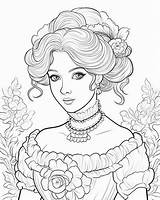 Victorian Era Coloring Pages sketch template