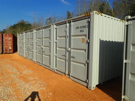 40' steel shipping container w/4 side doors - J.M. Wood Auction Company, Inc.