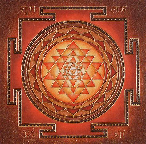 Sri-Yantra, Painting by Aliona Gordon | Artmajeur