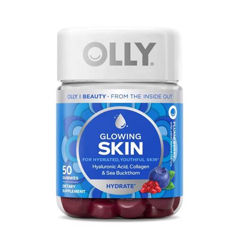 OLLY - Glowing Skin Collagen Chewable Gummies - Berry - 50ct | Exubuy.com