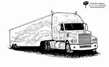 Printable Trucks sketch template
