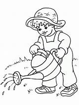Watering Grass Coloring Page  Funny Pages sketch template