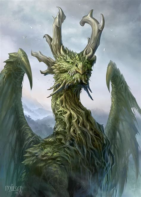 Forest Dragon by sandara | Dragon pictures, Mythical creatures art, Fantasy dragon