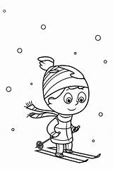 Winter coloring Pages  ColoringLib sketch template