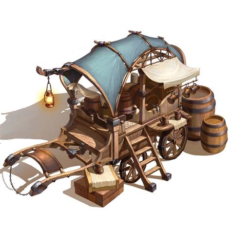 Medieval wagons concept art | Props concept, Concept art, Environment concept art