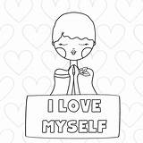 Printable Coloring Affirmations Pages sketch template