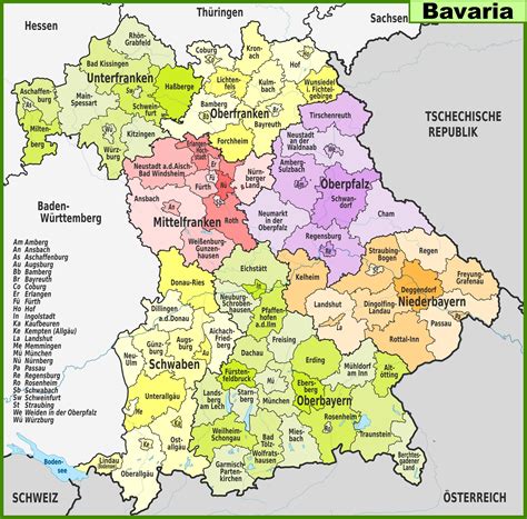 Large Bavaria Maps for Free Download and Print | High-Resolution and Detailed Maps