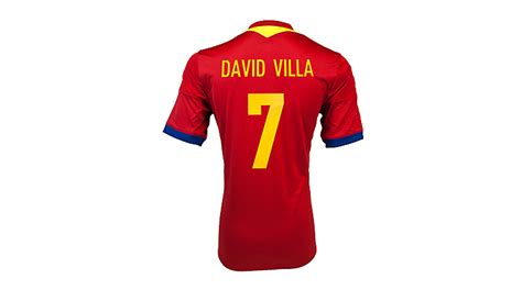 adidas 2013 Villa Spain Jersey - Red Spain Home Jerseys