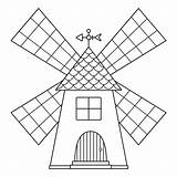 Vector Black And White windmill Icon Isolated On Background Line  sketch template