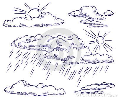 Sun And Clouds Drawing at GetDrawings | Free download