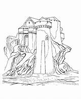 BlueBonkers  Medieval Castles And Churches Coloring Sheets Castle On sketch template