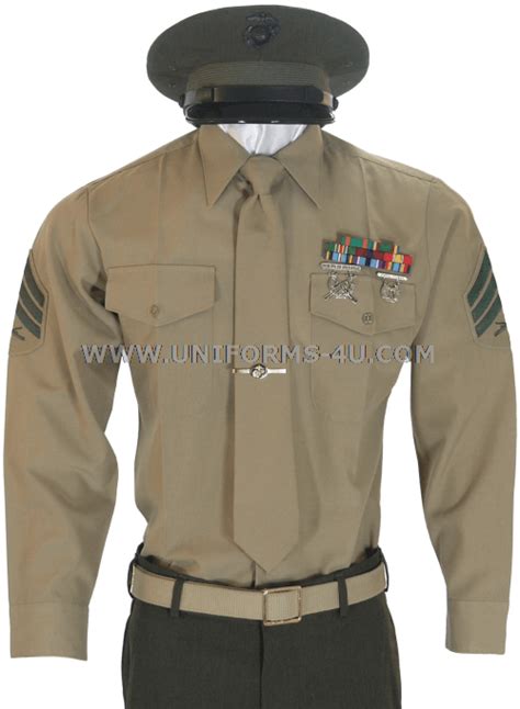 USMC MALE ENLISTED SERVICE DRESS UNIFORM ("A," "B," AND "C")