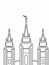 Printable Coloring Page LDS Salt Lake Temple General Conference  sketch template