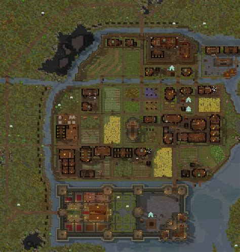 Medieval village and castle, year 5 : RimWorld