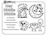 Free Printable Nursery Rhymes Coloring Pages  ABCmouse sketch template