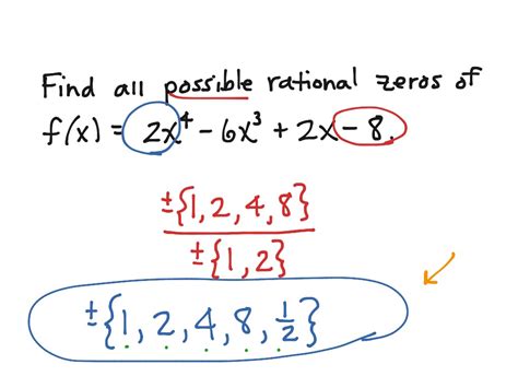 ShowMe - rational zero theorem