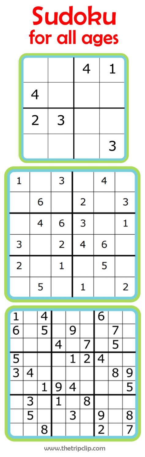 Sudoku Printable Sheets 4x4