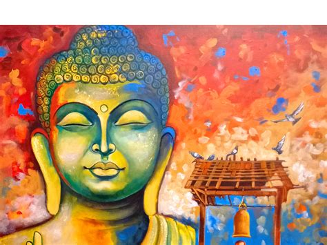 Lord Buddha | Painting by Arjun Das | Exotic India Art