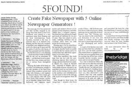 5 Online Newspaper Generators to Create Fake Newspaper - 5FOUND