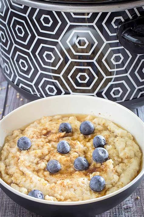 Slow Cooker Steel Cut Oats • Dishing Delish