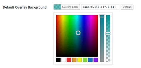 Add an Alpha RGBa Color Picker to a WordPress Plugin Input Field