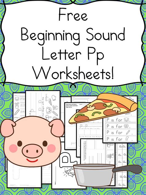 18 Free Letter P Beginning Sound Worksheets: Easy download! | Mrs. Karle's Sight and Sound Reading