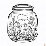 Printable Jar Coloring Pages Free For Kids And Adults sketch template