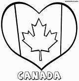 Canadian Flag Coloring Pages sketch template