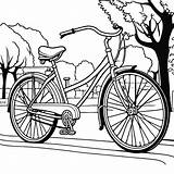 Classic bicycle Coloring Page Lulu Pages sketch template