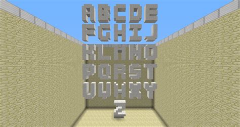 3x4 Alphabet : r/Minecraft