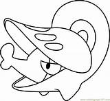 Shelmet Pokemon Coloring Page For Kids  Free Printable sketch template