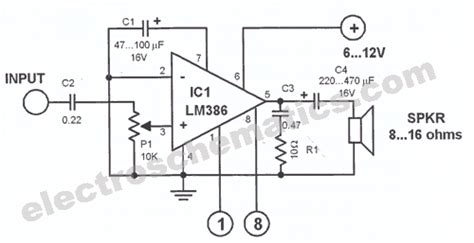 LM386 Audio Amplifier Circuit