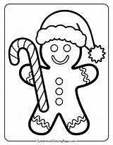 Gingerbread Man Coloring Page 12 Fun PDF Printable Pages  Cute sketch template