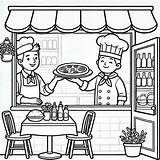 Restaurant Coloring Pages To Print  Free Printable sketch template