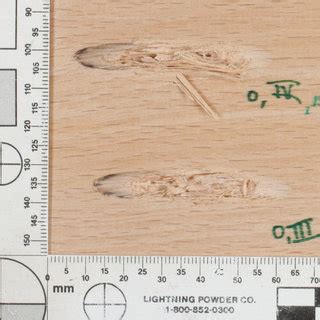 Trajectory of a ricocheting bullet showing the impact angle α, the ...