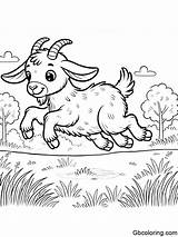 Goats Coloring Pages For Kids  GBcoloring sketch template
