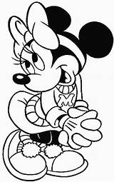 Minnie Mouse Coloring Page Printable sketch template