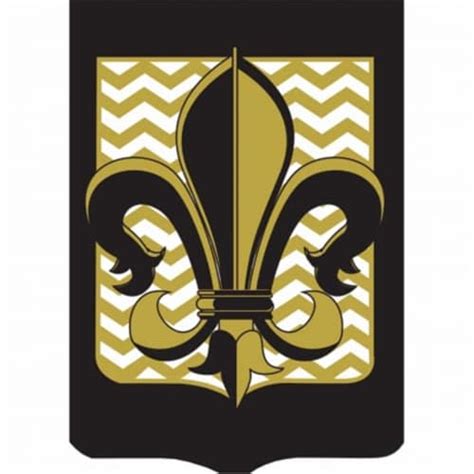 Fleur De Lis Flag with Gold Chevron, Large, 1 - Kroger