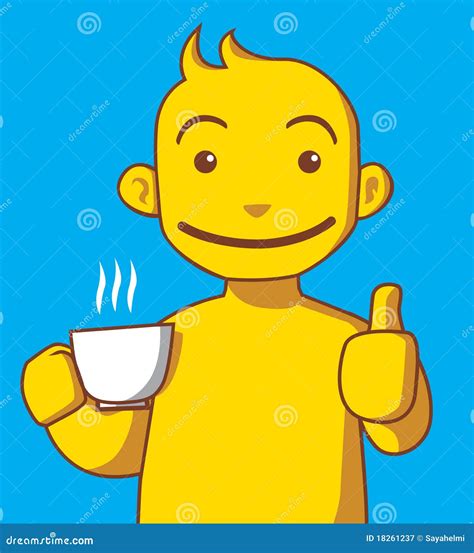 Coffee lover stock vector. Illustration of cute, smile - 18261237