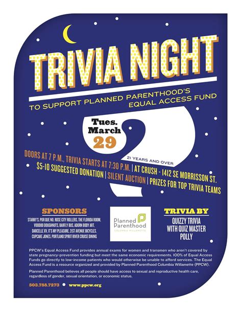 trivia night poster idea - background shape | Trivia night flyer, Trivia night, Free trivia